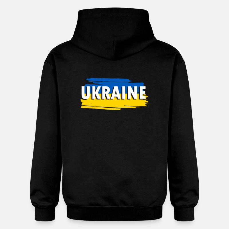 Drapeau de l’Ukraine - Sweat à capuche Softstyle® Gildan Unisexe - noir