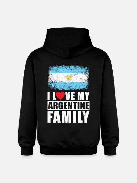 Argentina Family - Gildan Unisex Softstyle® Midweight Hoodie - black
