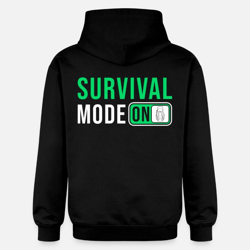 Prepper Survival Outdoor Dicton - Sweat à capuche Softstyle® Gildan Unisexe - noir