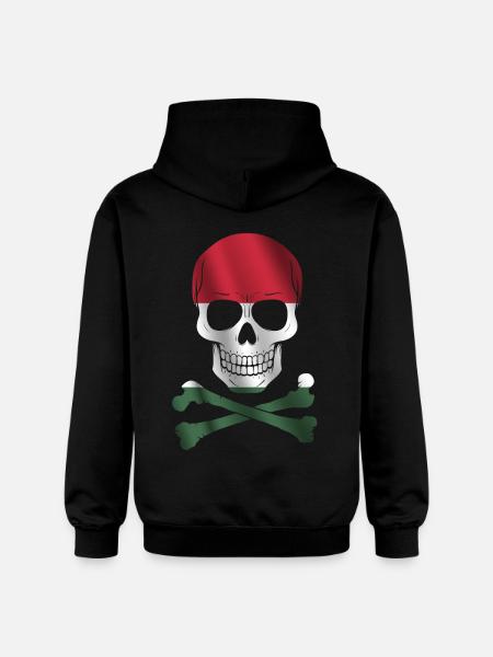 Hungary Flag - Gildan Unisex Softstyle® Midweight Hoodie - black