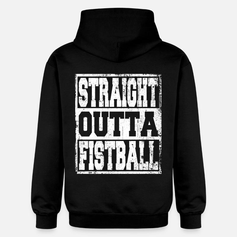 Fistball disant drôle - Sweat à capuche Softstyle® Gildan Unisexe - noir