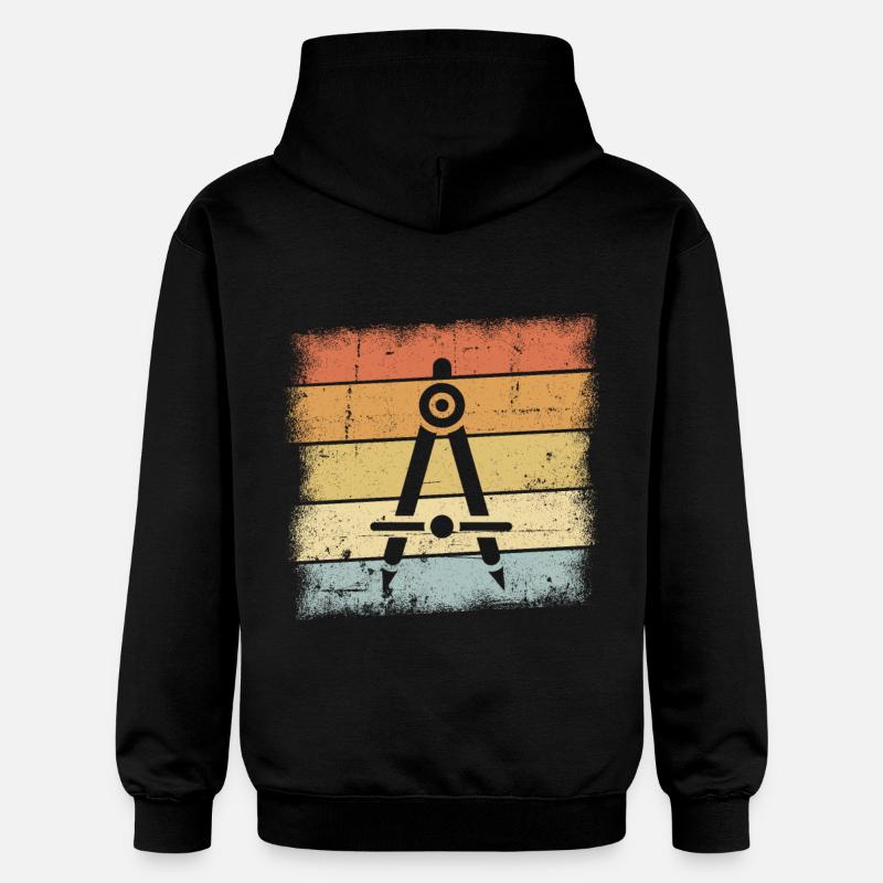 Compas - Sweat à capuche Softstyle® Gildan Unisexe - noir