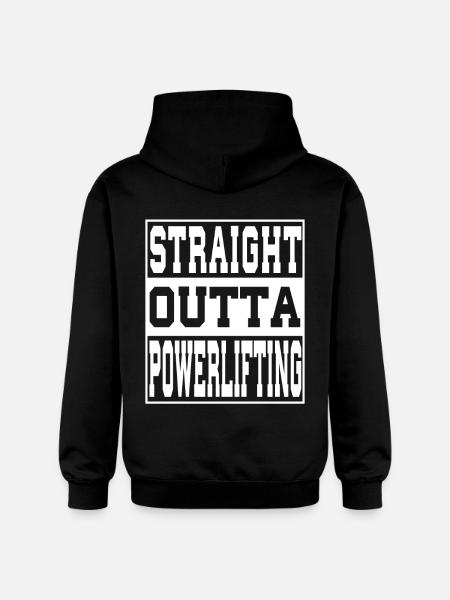 Powerlifting dit drôle - Sweat à capuche Softstyle® Gildan Unisexe - noir