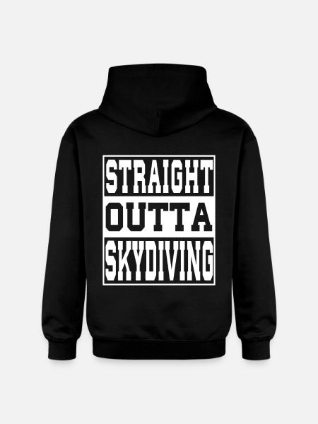 Skydiving saying funny - Gildan Unisex Softstyle® Midweight Hoodie - black