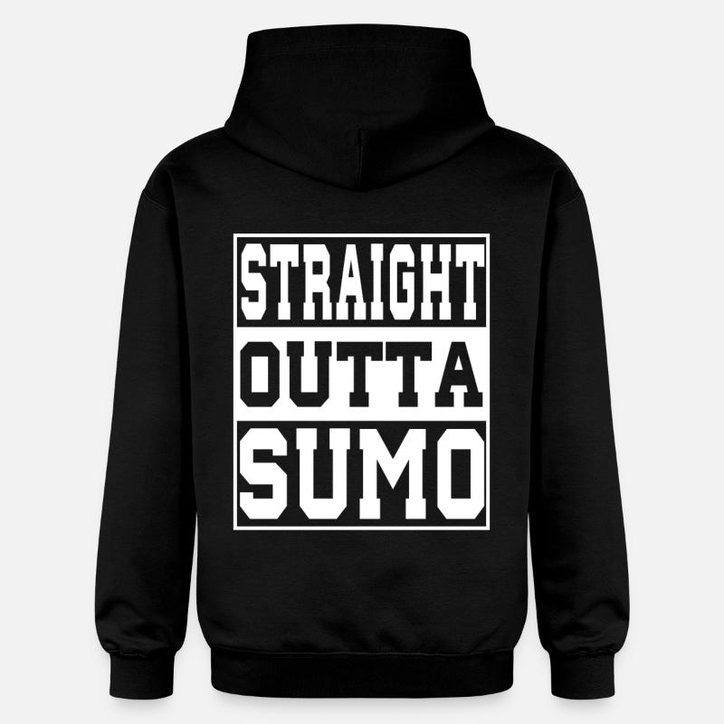 Sumo disant drôle - Sweat à capuche Softstyle® Gildan Unisexe - noir