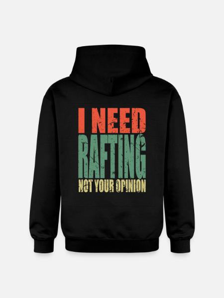 Rafting saying funny - Gildan Unisex Softstyle® Midweight Hoodie - black