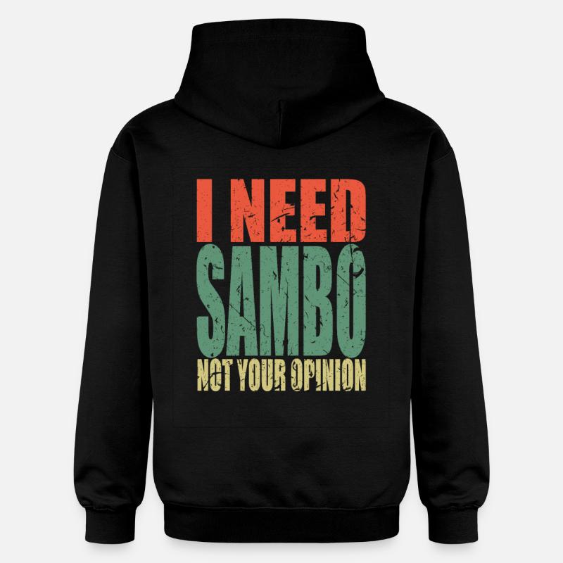 Sambo disant drôle - Sweat à capuche Softstyle® Gildan Unisexe - noir