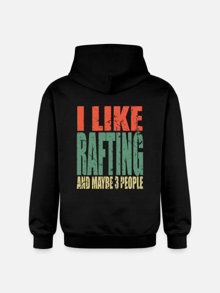 Rafting saying funny - Gildan Unisex Softstyle® Midweight Hoodie - black