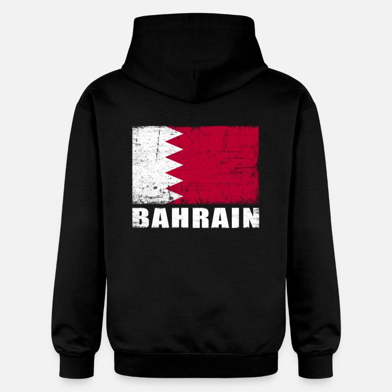 Bahreïn Drapeau Grunge Bahreïn Drapeau - Sweat à capuche Softstyle® Gildan Unisexe - noir