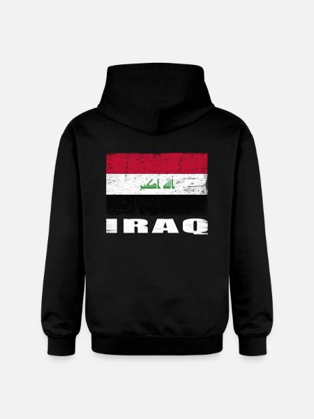 Ads Flag Grunge Ads Flag - Gildan Unisex Softstyle® Midweight Hoodie - black
