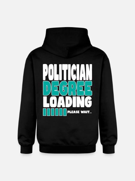 Politician invites training - Gildan Unisex Softstyle® Midweight Hoodie - black