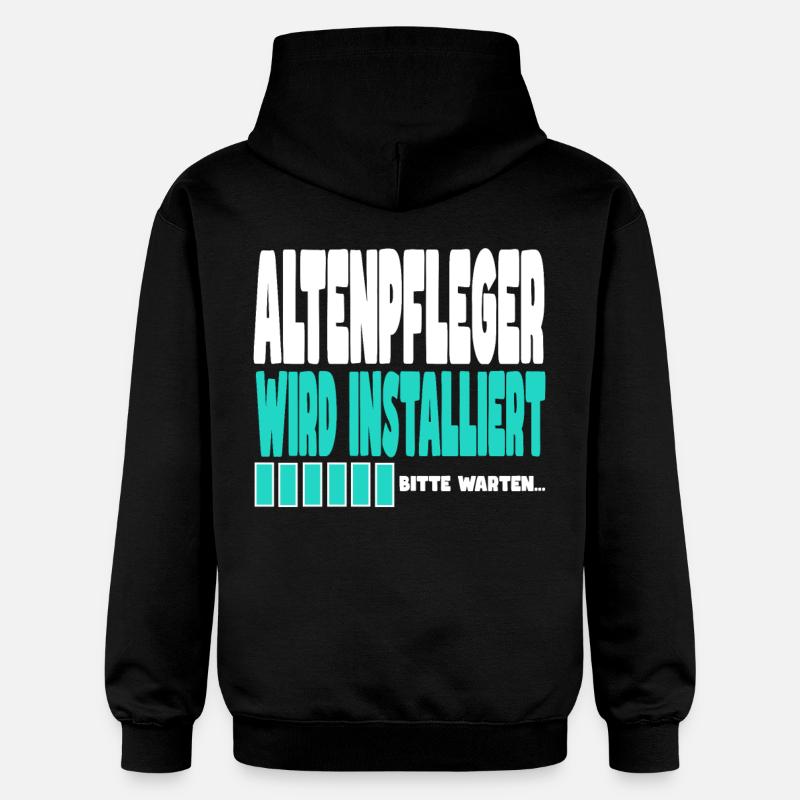 ALTENPFLEGER wird installiert - Gildan Unisex Softstyle® Midweight Hoodie - Schwarz