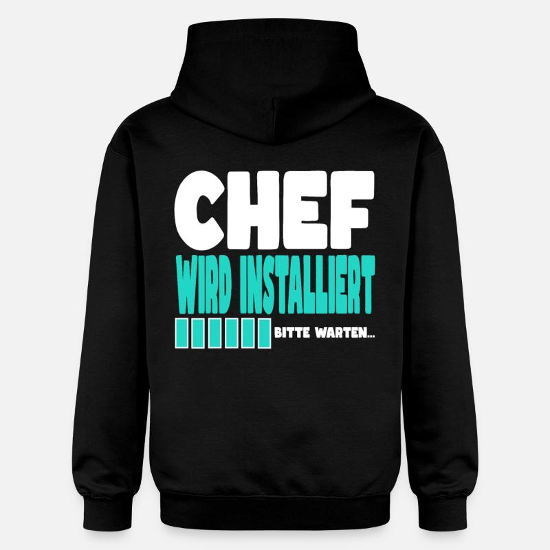 Chef wird installiert - Gildan Unisex Softstyle® Midweight Hoodie - Schwarz
