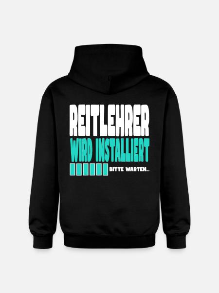 Reitlehrer wird installiert - Gildan Unisex Softstyle® Midweight Hoodie - Schwarz