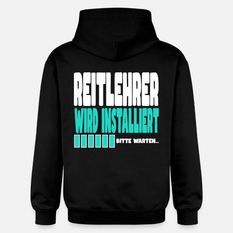 Reitlehrer wird installiert - Gildan Unisex Softstyle® Midweight Hoodie - Schwarz