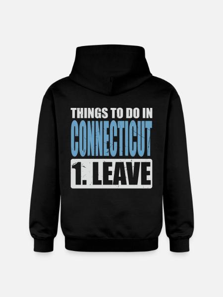 Connecticut Meme - Gildan Unisex Softstyle® Midweight Hoodie - black