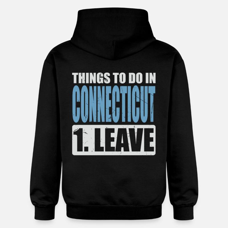 Mème du Connecticut - Sweat à capuche Softstyle® Gildan Unisexe - noir