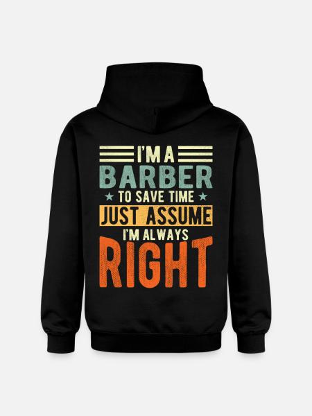 Barber - Gildan Unisex Softstyle® Midweight Hoodie - black