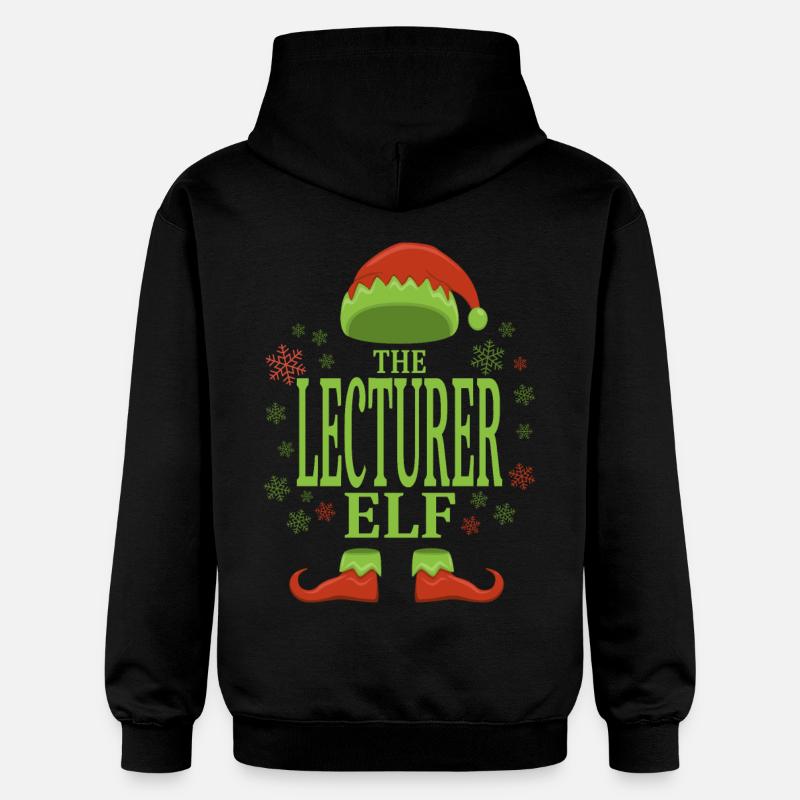 Conférencier Elfe de Noël - Sweat à capuche Softstyle® Gildan Unisexe - noir
