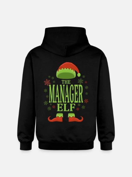 Manager Elfe de Noël - Sweat à capuche Softstyle® Gildan Unisexe - noir