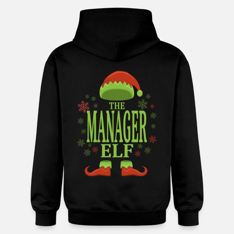 Manager Elfe de Noël - Sweat à capuche Softstyle® Gildan Unisexe - noir