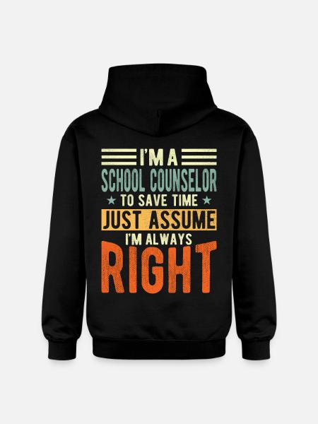 School Counsellor - Gildan Unisex Softstyle® Midweight Hoodie - black