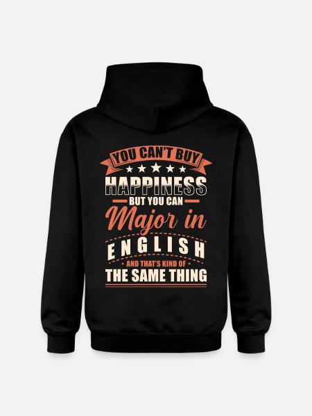 Englisch Abschluss - Gildan Unisex Softstyle® Midweight Hoodie - Schwarz
