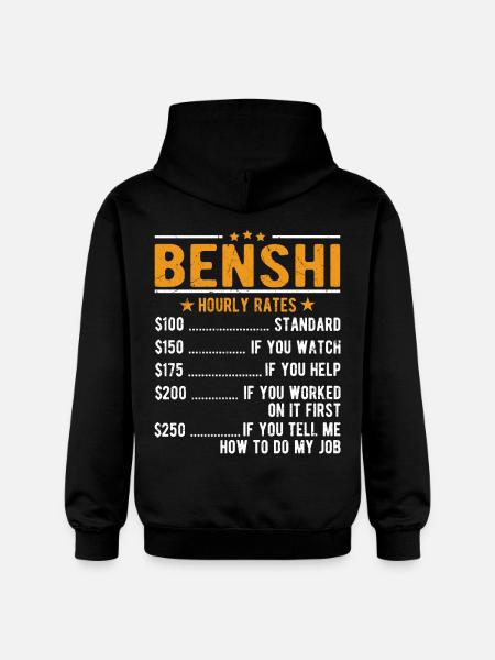 Benshi Hourly Wage - Gildan Unisex Softstyle® Midweight Hoodie - black