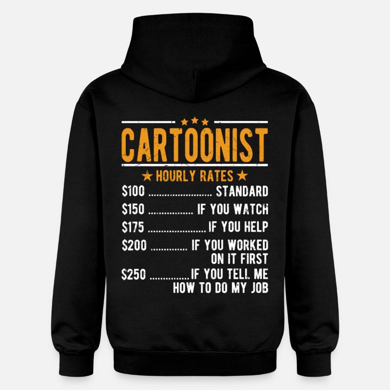 Caricaturiste Salaire horaire - Sweat à capuche Softstyle® Gildan Unisexe - noir