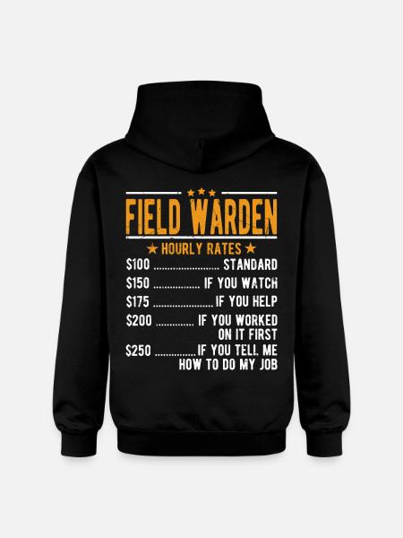 Field guard hourly wage - Gildan Unisex Softstyle® Midweight Hoodie - black