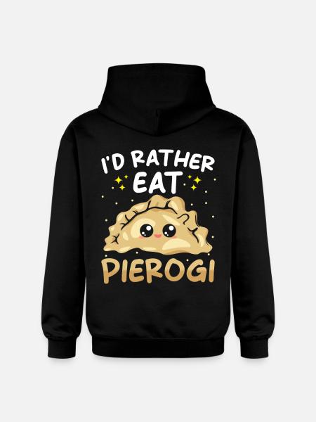 Pierogi dumplings - Gildan Unisex Softstyle® Midweight Hoodie - black