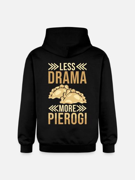 Pierogi dumplings - Gildan Unisex Softstyle® Midweight Hoodie - black