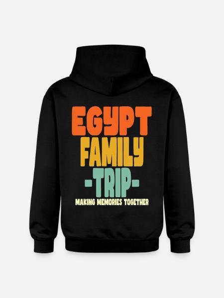 Egypt Family Trip Holidays - Gildan Unisex Softstyle® Midweight Hoodie - black