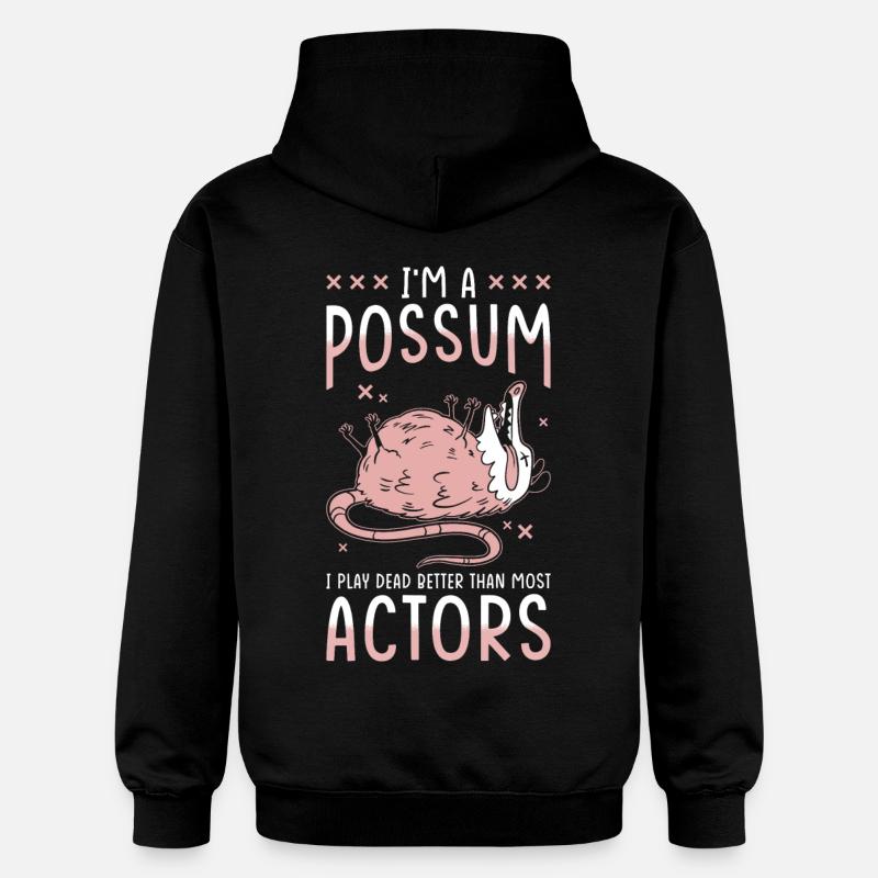 Opossum Dicton - Sweat à capuche Softstyle® Gildan Unisexe - noir