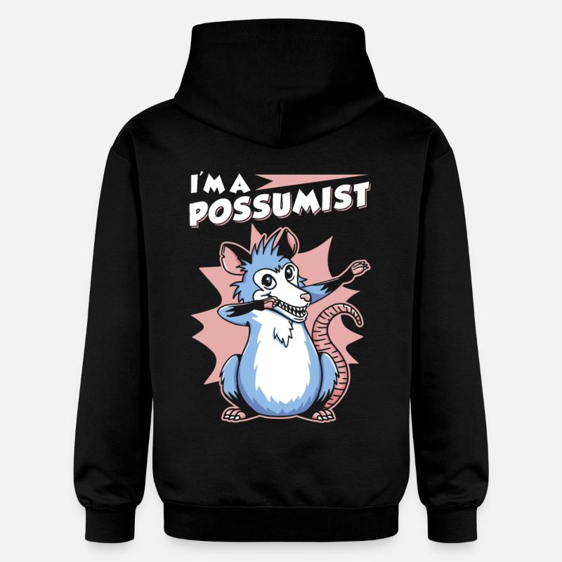 Opossum Dicton - Sweat à capuche Softstyle® Gildan Unisexe - noir