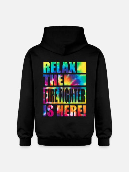 Fire Fighter Funny Saying - Gildan Unisex Softstyle® Midweight Hoodie - black