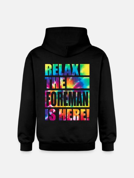 Foreman Funny Saying - Gildan Unisex Softstyle® Midweight Hoodie - black