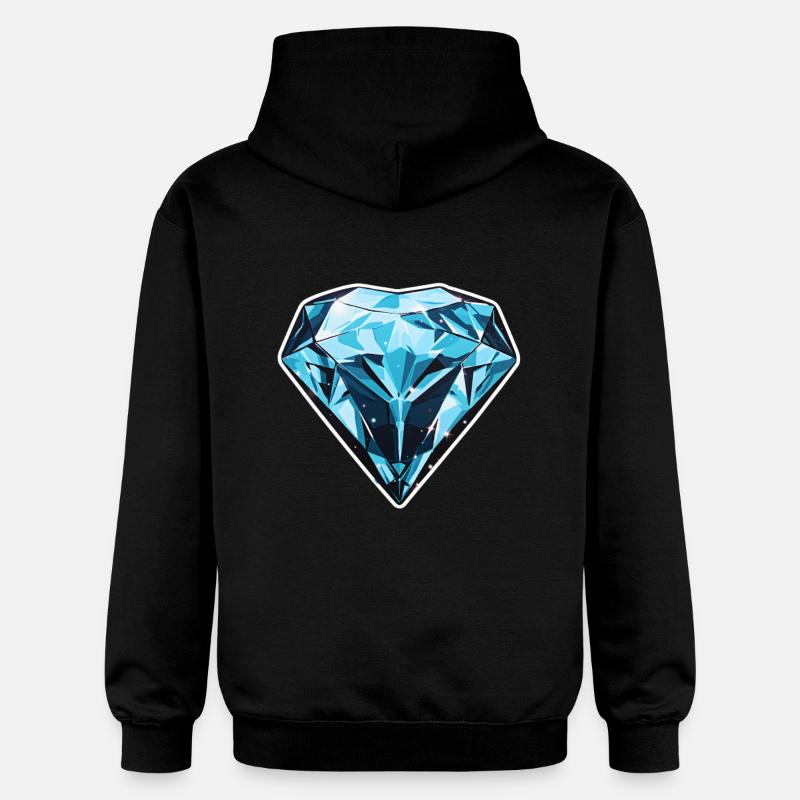 Cœur de diamant - Sweat à capuche Softstyle® Gildan Unisexe - noir