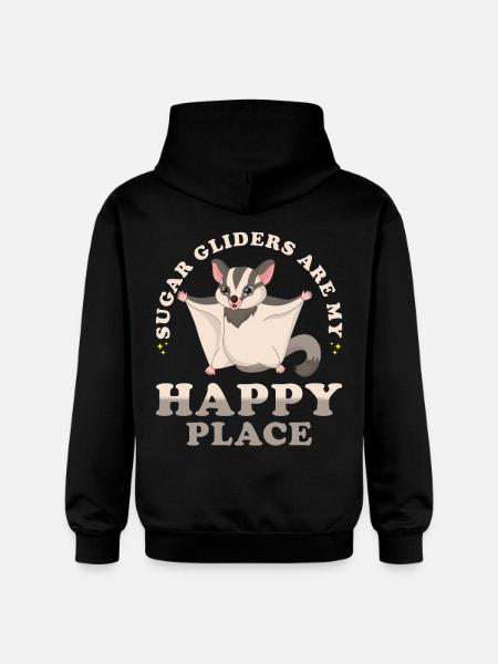 Sugar Glider Saying - Gildan Unisex Softstyle® Midweight Hoodie - black