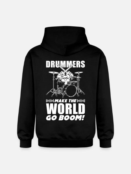 Drummer Quote Gift Drums - Gildan Unisex Softstyle® Midweight Hoodie - black
