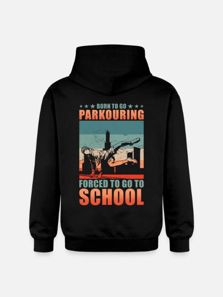 Parkour Gift Boy - Gildan Unisex Softstyle® Midweight Hoodie - black