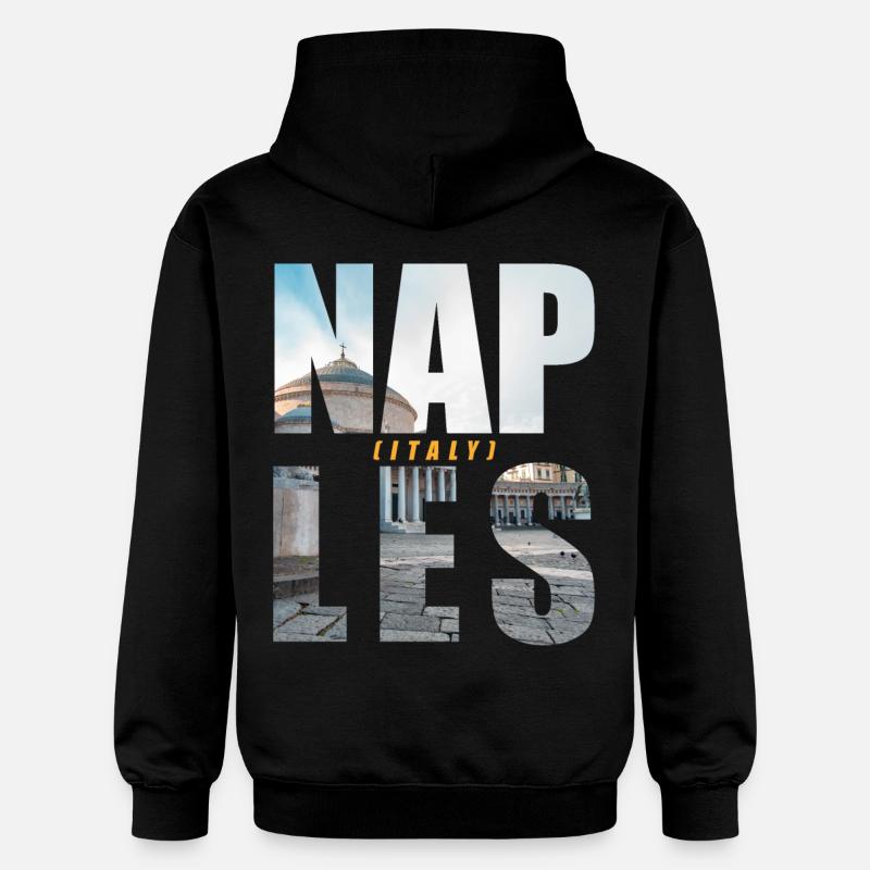 Naples Italie Souvenir - Sweat à capuche Softstyle® Gildan Unisexe - noir