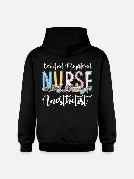 Certified Nurse Anesthesiologist - Gildan Unisex Softstyle® Midweight Hoodie - black