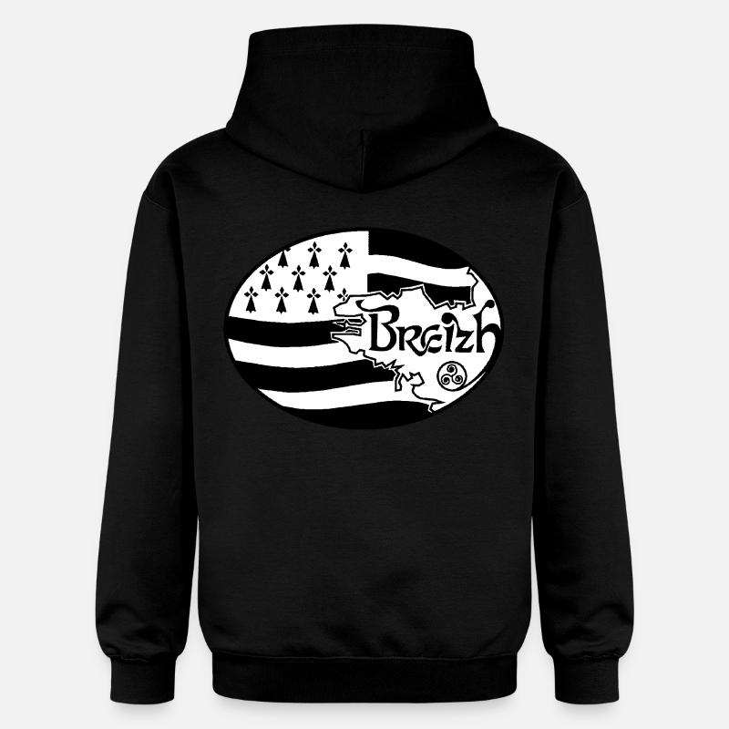Flagge Großbritannien authentisch - Gildan Unisex Softstyle® Midweight Hoodie - Schwarz