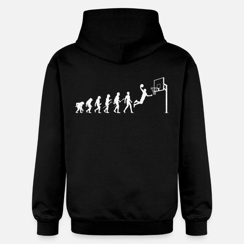 Basketball Evolution - Sweat à capuche Softstyle® Gildan Unisexe - noir