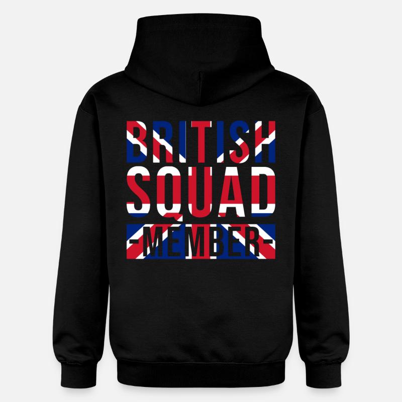 Membres de l’escouade britannique - Sweat à capuche Softstyle® Gildan Unisexe - noir