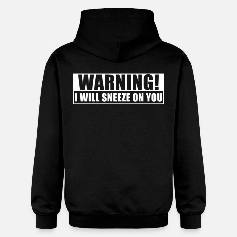 Éternuement - Sweat à capuche Softstyle® Gildan Unisexe - noir