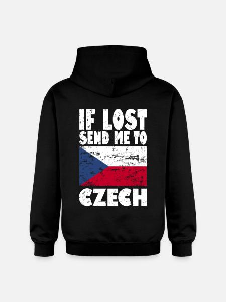 Drapeau de la République tchèque - Sweat à capuche Softstyle® Gildan Unisexe - noir