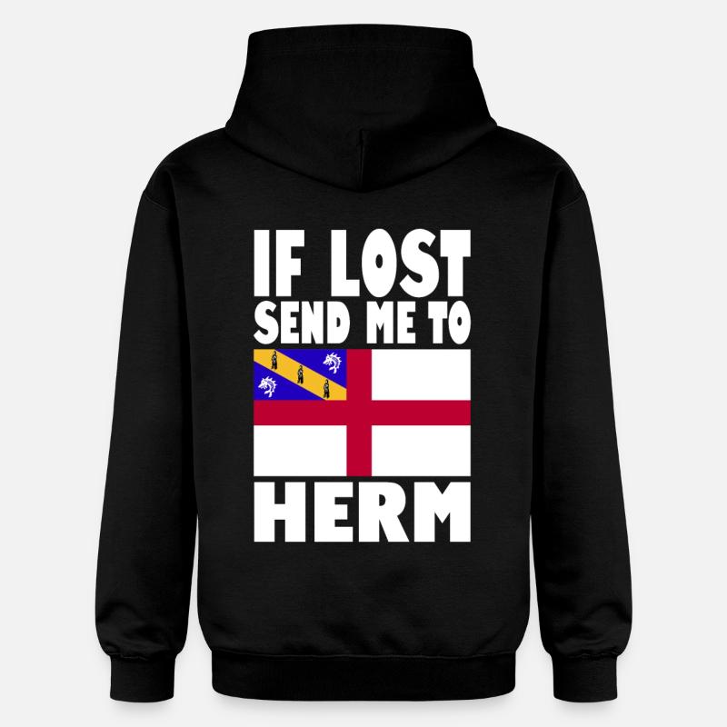 Drapeau Herm Disant - Sweat à capuche Softstyle® Gildan Unisexe - noir