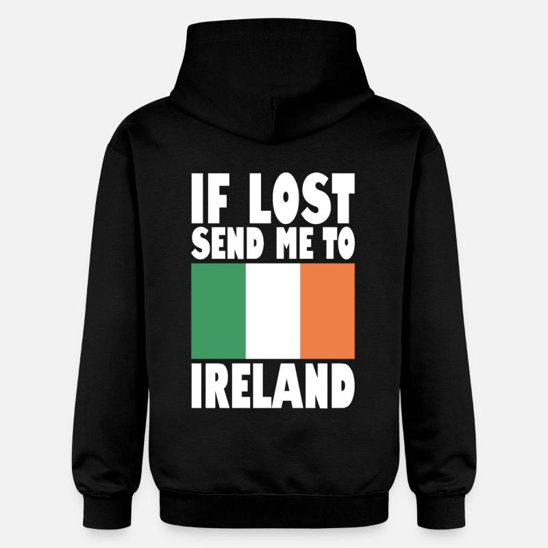 Drapeau irlandais - Sweat à capuche Softstyle® Gildan Unisexe - noir